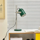 Modern Adjustable Height Metal Desk Lamp with Pivoting Head for Home Office
