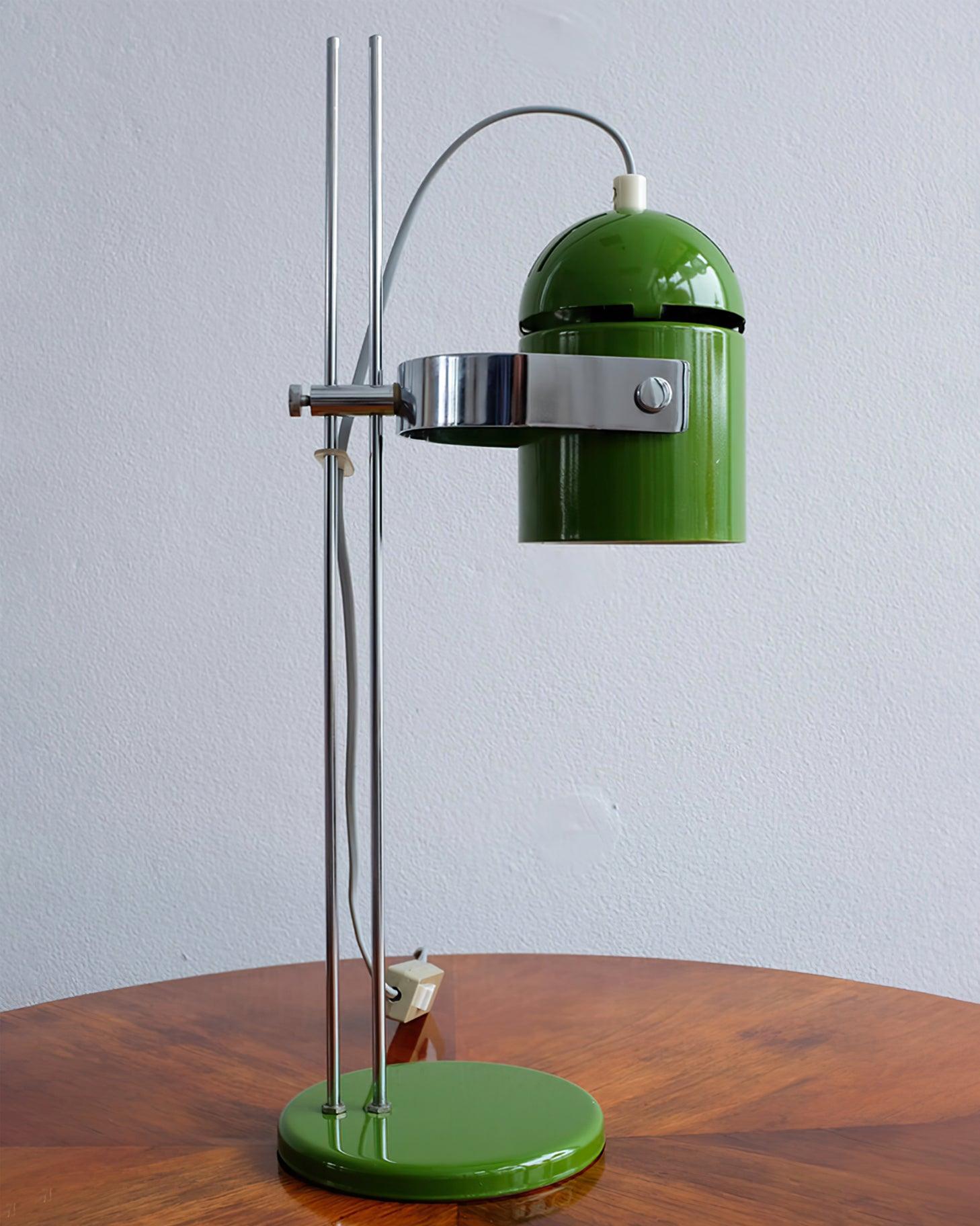 Modern Adjustable Height Metal Desk Lamp with Pivoting Head for Home Office