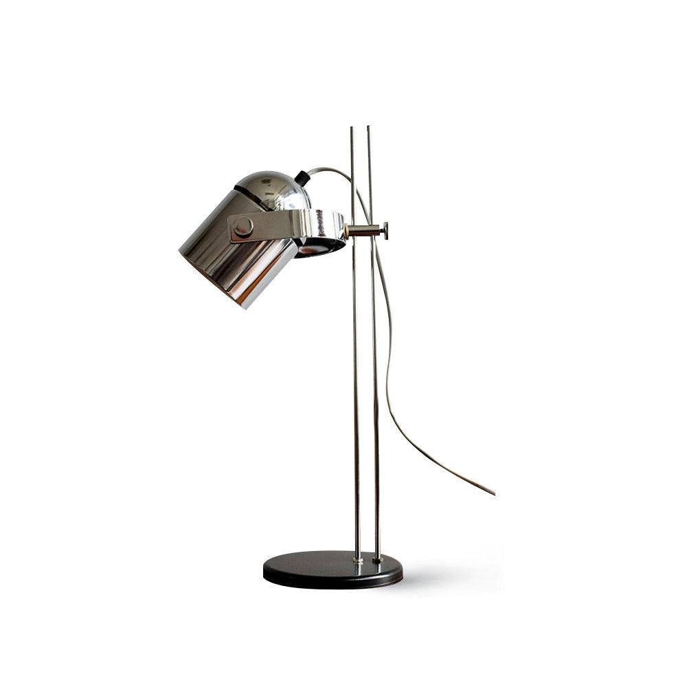 Modern Adjustable Height Metal Desk Lamp with Pivoting Head for Home Office