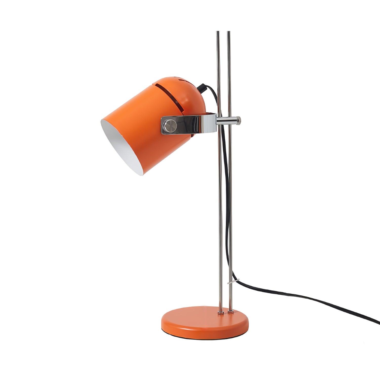 Modern Adjustable Height Metal Desk Lamp with Pivoting Head for Home Office