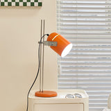 Modern Adjustable Height Metal Desk Lamp with Pivoting Head for Home Office