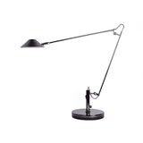 Modern Adjustable Black Metal Office Desk Lamp with LED Cone Shade