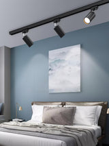 Modern Adjustable LED Track Ceiling Light with Rotatable Spotlights for Kitchen and Art Gallery