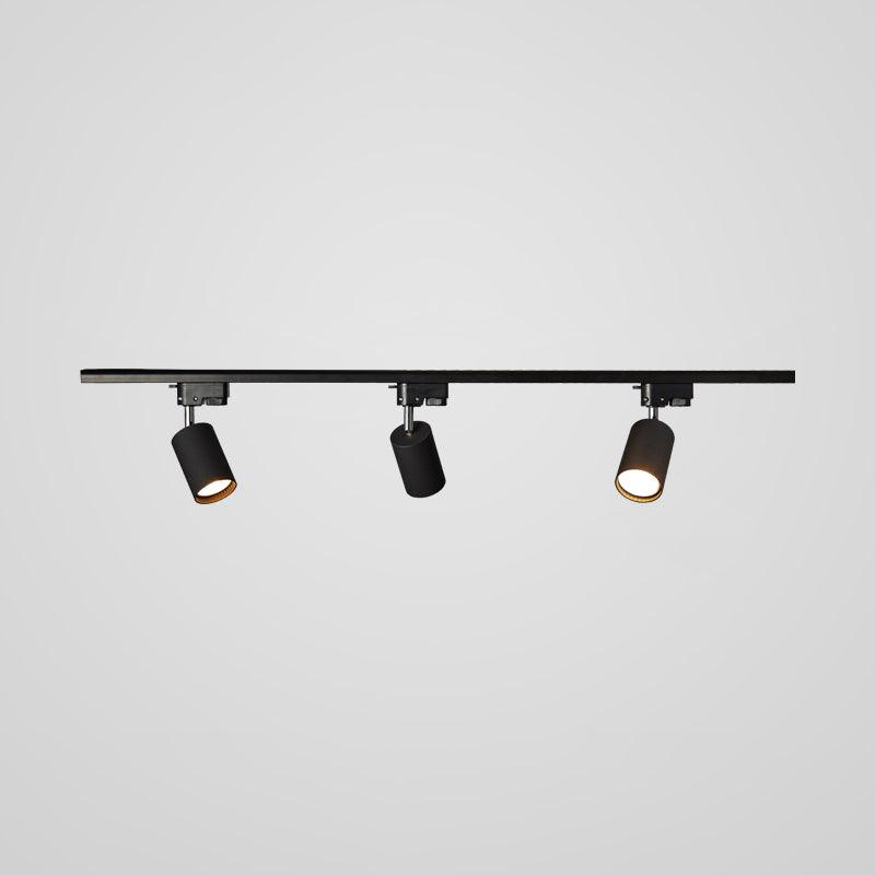 Modern Adjustable LED Track Ceiling Light with Rotatable Spotlights for Kitchen and Art Gallery