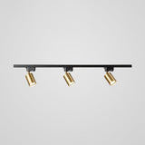 Modern Adjustable LED Track Ceiling Light with Rotatable Spotlights for Kitchen and Art Gallery