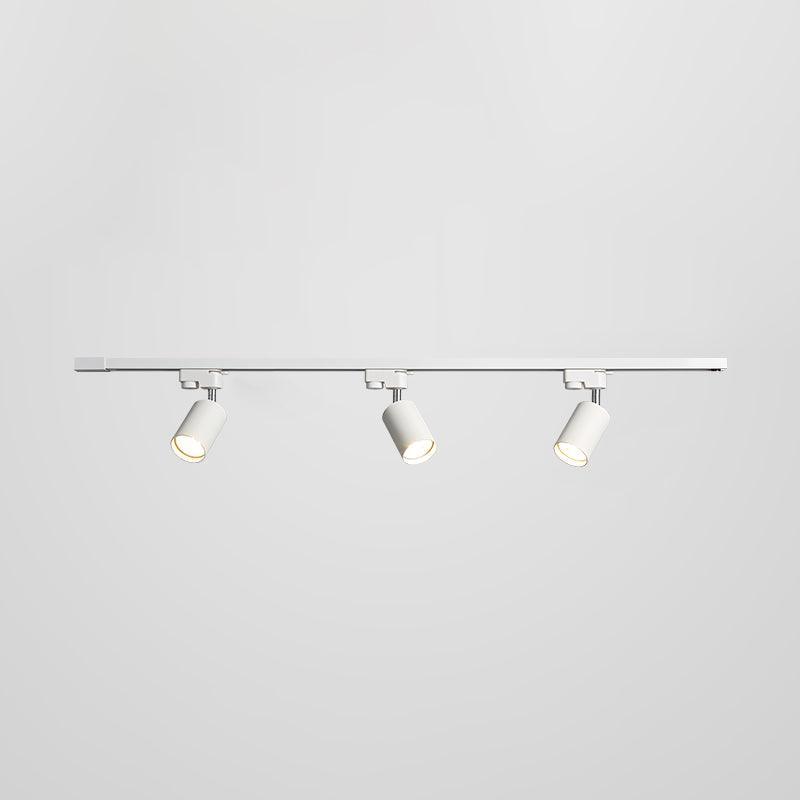 Modern Adjustable LED Track Ceiling Light with Rotatable Spotlights for Kitchen and Art Gallery