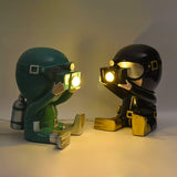 Modern Resin Adventurer Table Lamp Decorative Character Bedside Lighting for Bedrooms