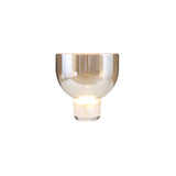 Modern Glass Cone Diffuser Table Lamp Elegant Ambient Desk Lighting for Bedroom and Living Room