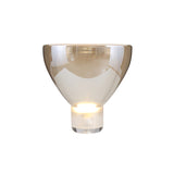 Modern Glass Cone Diffuser Table Lamp Elegant Ambient Desk Lighting for Bedroom and Living Room