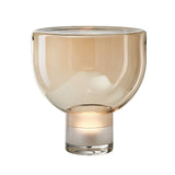 Modern Glass Cone Diffuser Table Lamp Elegant Ambient Desk Lighting for Bedroom and Living Room