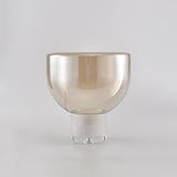 Modern Glass Cone Diffuser Table Lamp Elegant Ambient Desk Lighting for Bedroom and Living Room