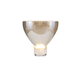 Modern Glass Cone Diffuser Table Lamp Elegant Ambient Desk Lighting for Bedroom and Living Room