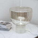 Modern Glass Cone Diffuser Table Lamp Elegant Ambient Desk Lighting for Bedroom and Living Room