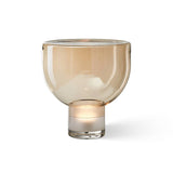 Modern Glass Cone Diffuser Table Lamp Elegant Ambient Desk Lighting for Bedroom and Living Room