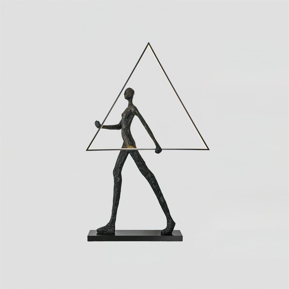 Aeon Sculpture Minimalist Art Floor Lamp Modern Tall LED Standing Light for Home Decor