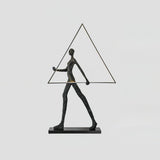 Aeon Sculpture Minimalist Art Floor Lamp Modern Tall LED Standing Light for Home Decor