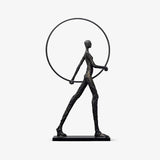 Aeon Sculpture Minimalist Art Floor Lamp Modern Tall LED Standing Light for Home Decor