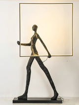 Aeon Sculpture Minimalist Art Floor Lamp Modern Tall LED Standing Light for Home Decor
