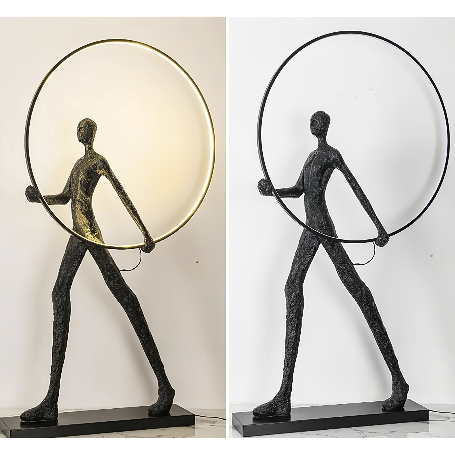 Aeon Sculpture Minimalist Art Floor Lamp Modern Tall LED Standing Light for Home Decor