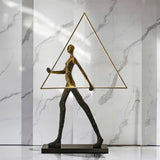 Aeon Sculpture Minimalist Art Floor Lamp Modern Tall LED Standing Light for Home Decor