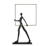 Aeon Sculpture Minimalist Art Floor Lamp Modern Tall LED Standing Light for Home Decor
