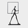 Aeon Sculpture Minimalist Art Floor Lamp Modern Tall LED Standing Light for Home Decor
