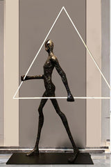Aeon Sculpture Minimalist Art Floor Lamp Modern Tall LED Standing Light for Home Decor