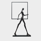 Aeon Sculpture Minimalist Art Floor Lamp Modern Tall LED Standing Light for Home Decor