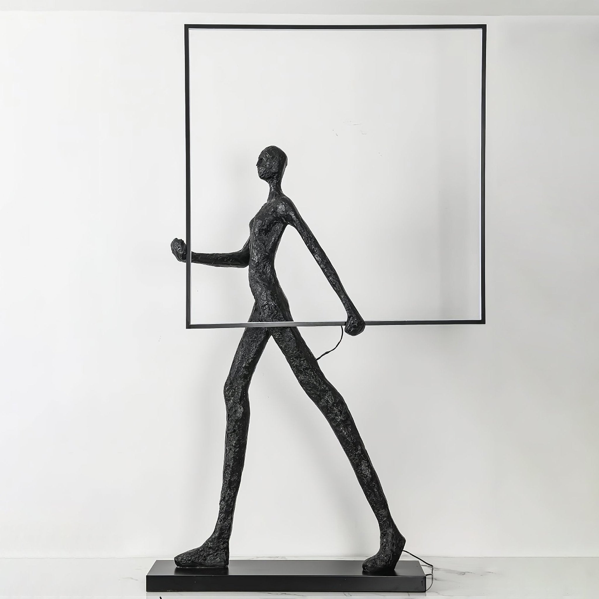 Aeon Sculpture Minimalist Art Floor Lamp Modern Tall LED Standing Light for Home Decor