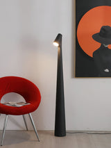 Geometric Resin Floor Lamp Minimalist Reading Light for Modern Interiors
