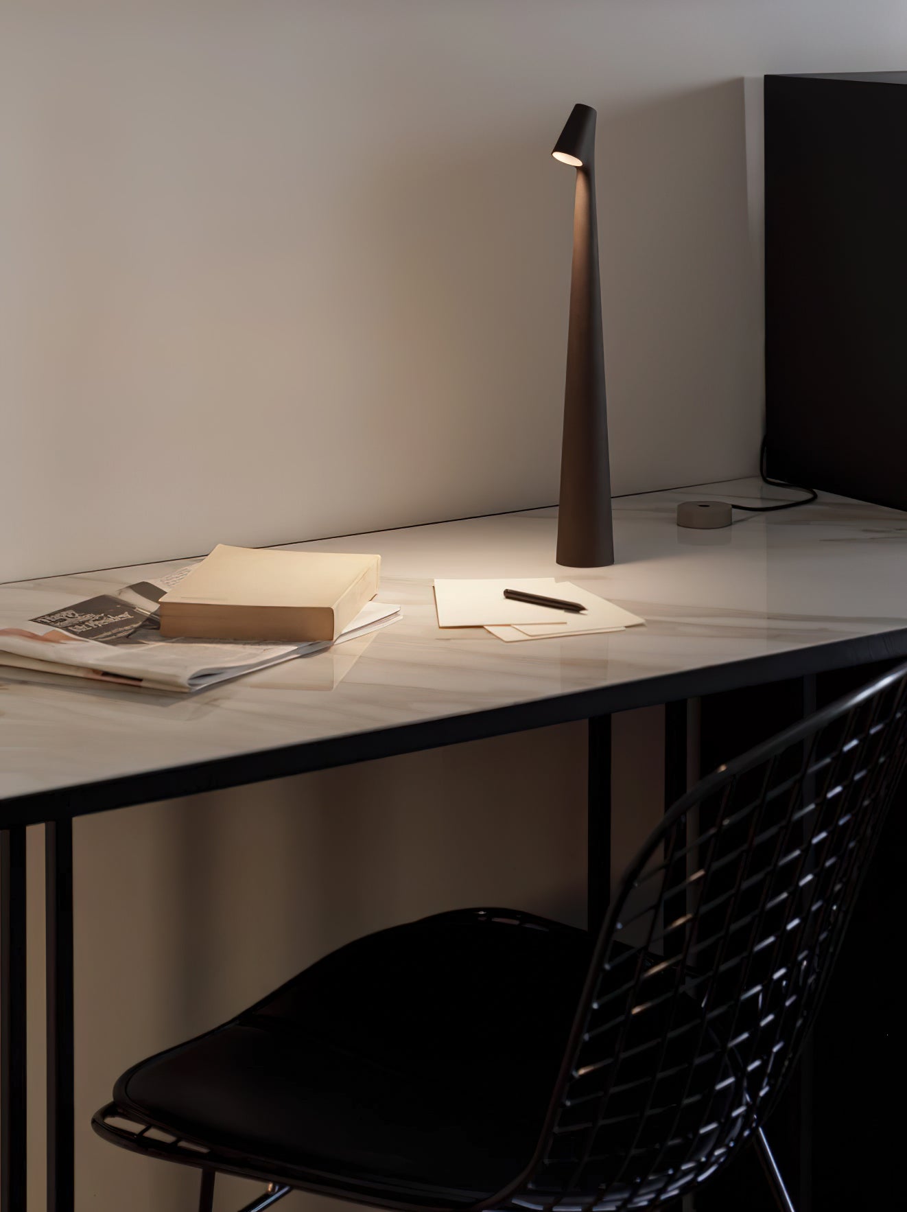 Africa Portable LED Table Lamp Rechargeable Cordless Minimalist Accent Light for Home and Office