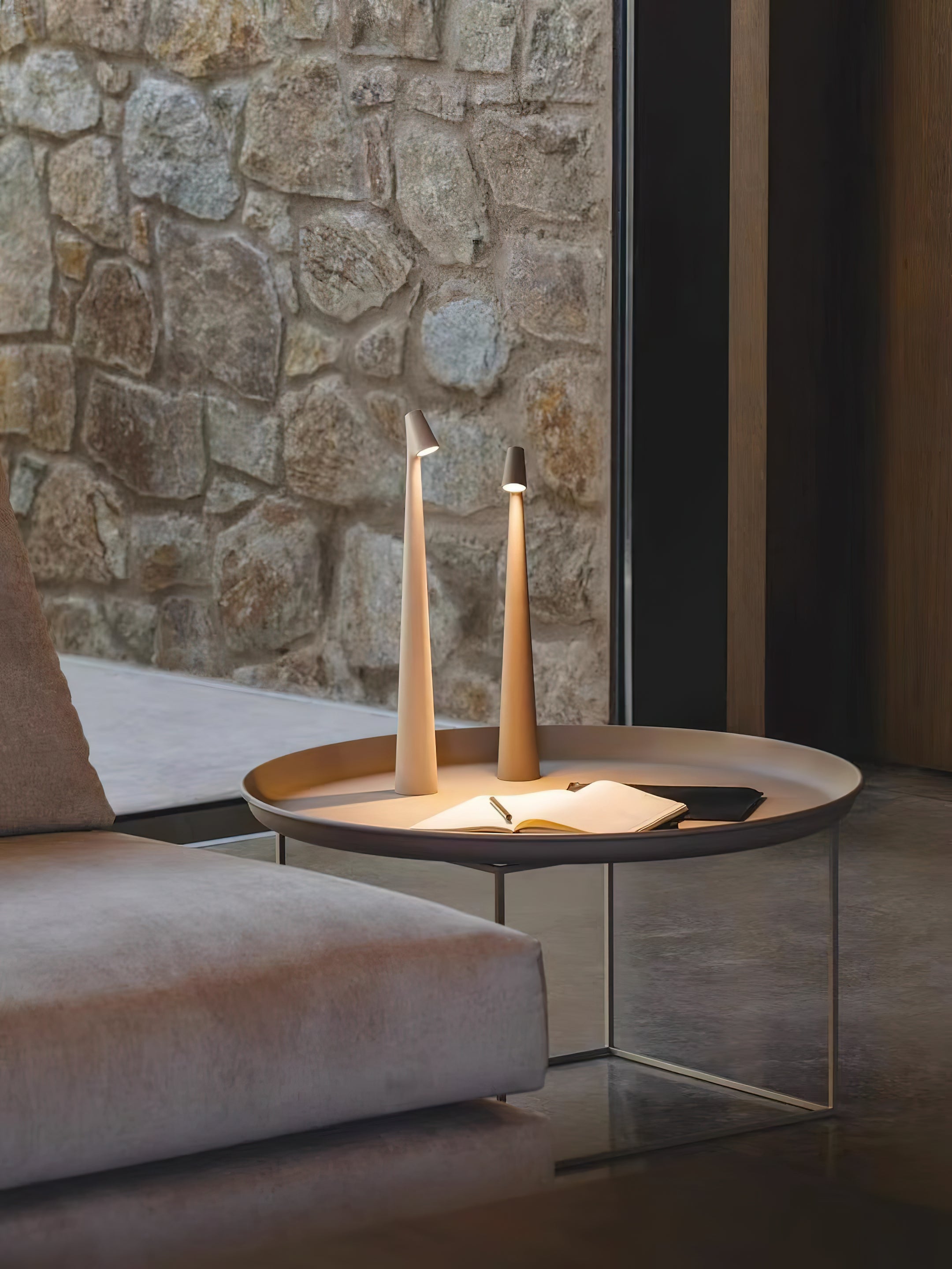 Africa Portable LED Table Lamp Rechargeable Cordless Minimalist Accent Light for Home and Office