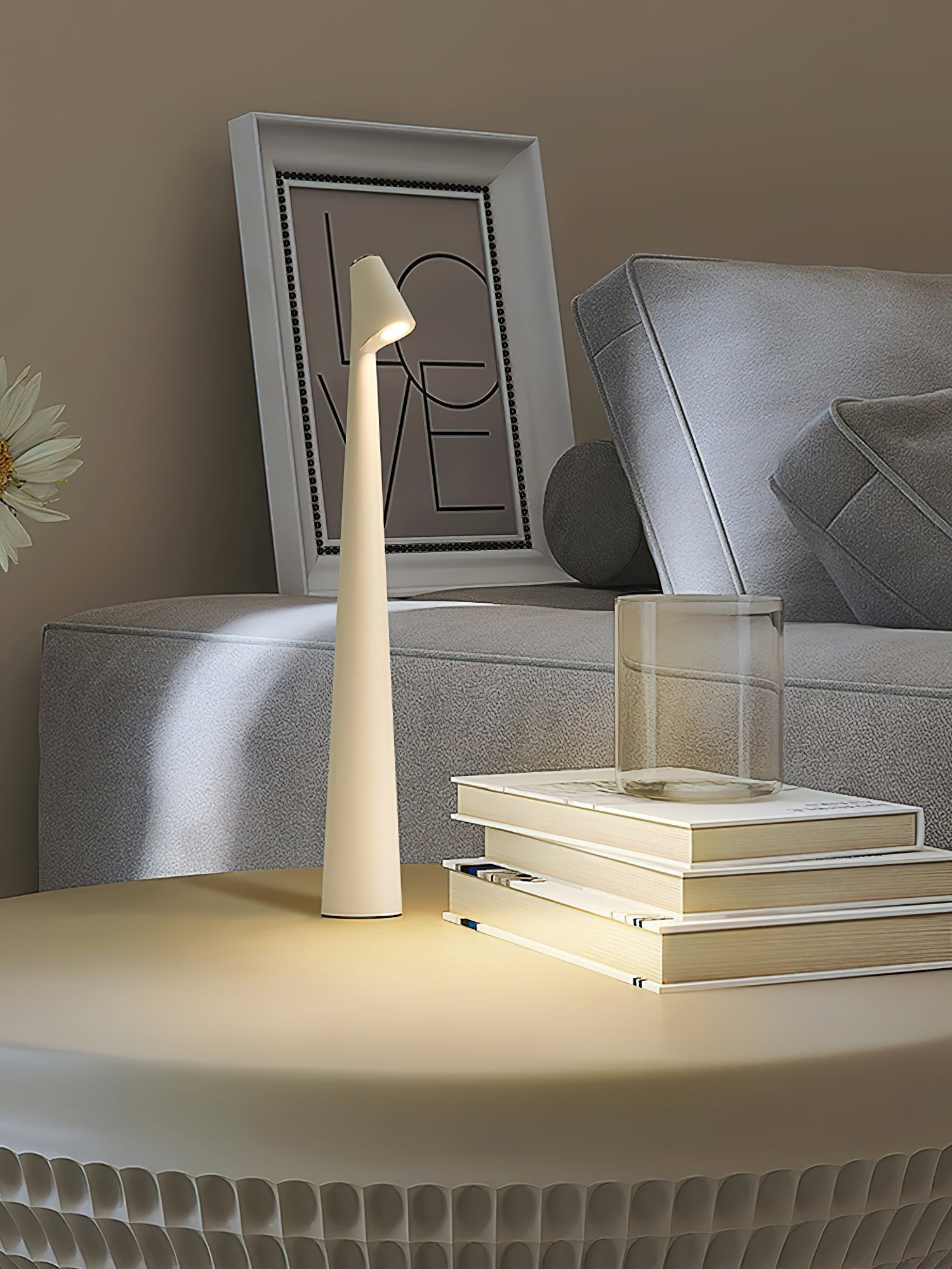 Africa Portable LED Table Lamp Rechargeable Cordless Minimalist Accent Light for Home and Office
