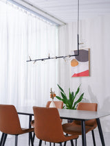 modern-linear-chandelier-with-clear-glass-globe-shades-for-geometric-dining-room-lighting