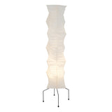 Japanese Rice Paper Floor Lamp Sculptural Mulberry Paper Standing Lantern Lighting