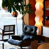 Japanese Rice Paper Floor Lamp Sculptural Mulberry Paper Standing Lantern Lighting