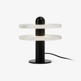 Modern Alabaster Comet LED Table Lamp for Luxury Bedroom and Office Lighting