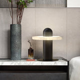 Modern Alabaster Comet LED Table Lamp for Luxury Bedroom and Office Lighting