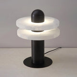 Modern Alabaster Comet LED Table Lamp for Luxury Bedroom and Office Lighting