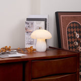 Natural Alabaster Stone Mushroom Table Lamp for Modern Bedroom and Office Decor