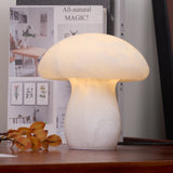 Natural Alabaster Stone Mushroom Table Lamp for Modern Bedroom and Office Decor