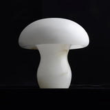 Natural Alabaster Stone Mushroom Table Lamp for Modern Bedroom and Office Decor
