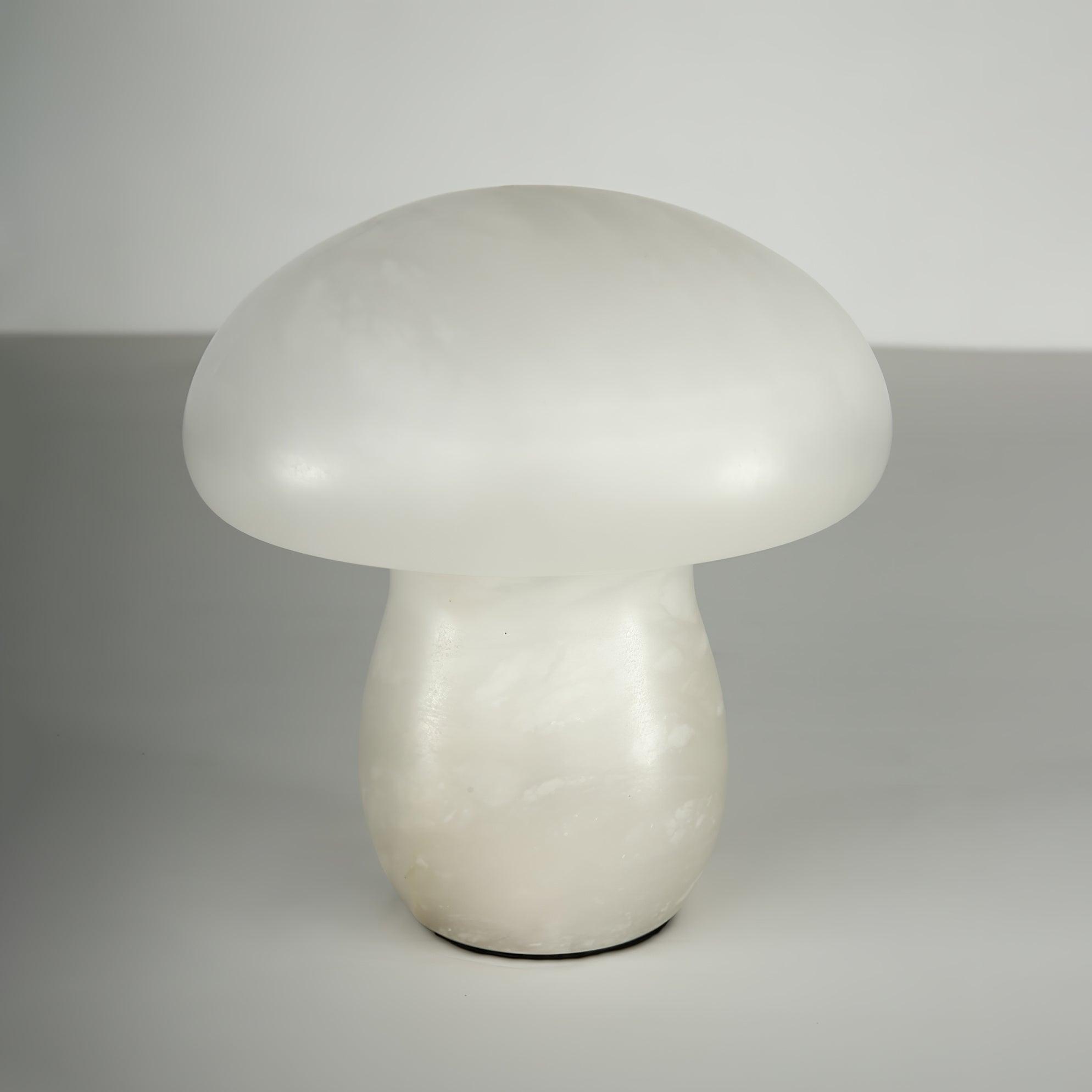 Natural Alabaster Stone Mushroom Table Lamp for Modern Bedroom and Office Decor