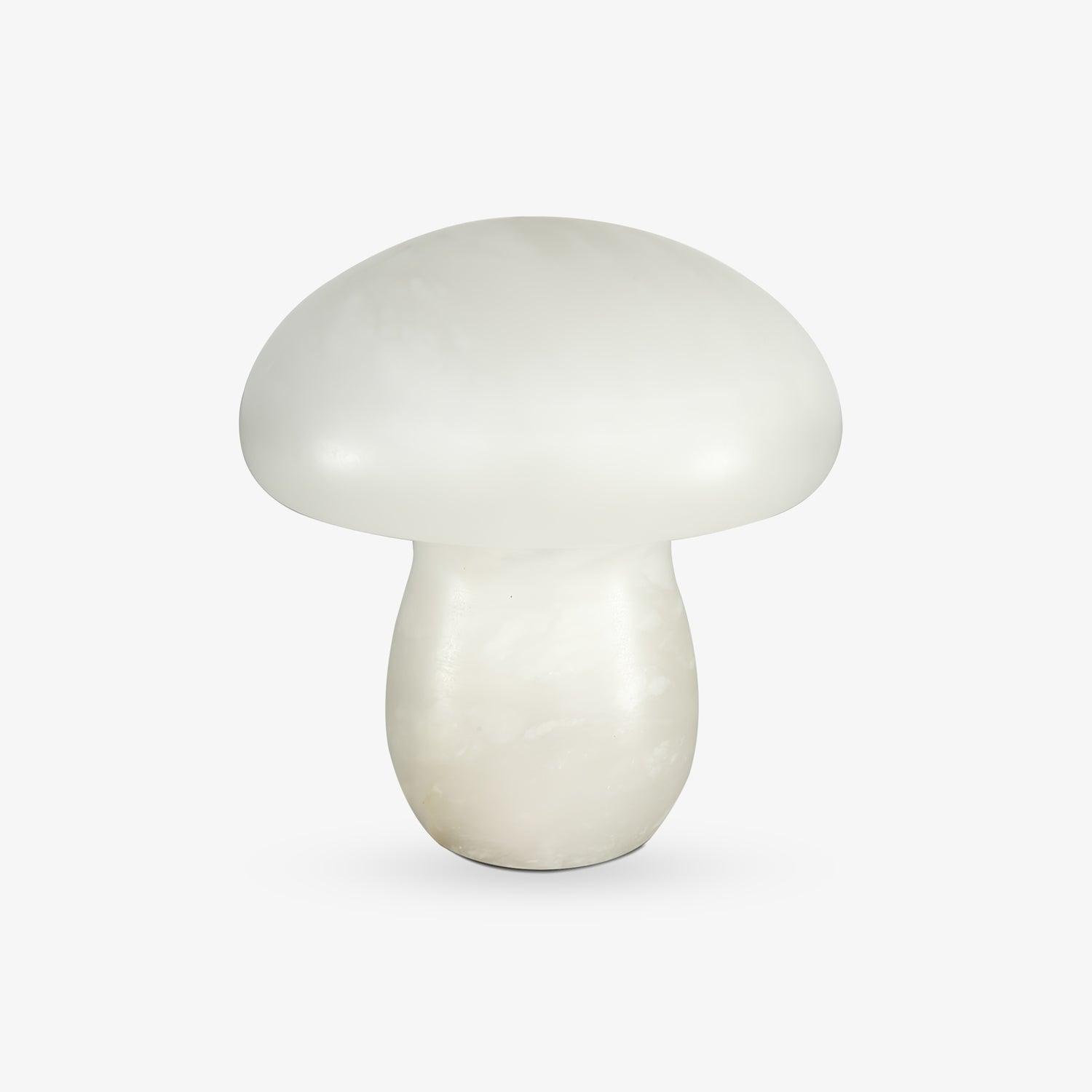 Natural Alabaster Stone Mushroom Table Lamp for Modern Bedroom and Office Decor