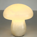 Natural Alabaster Stone Mushroom Table Lamp for Modern Bedroom and Office Decor