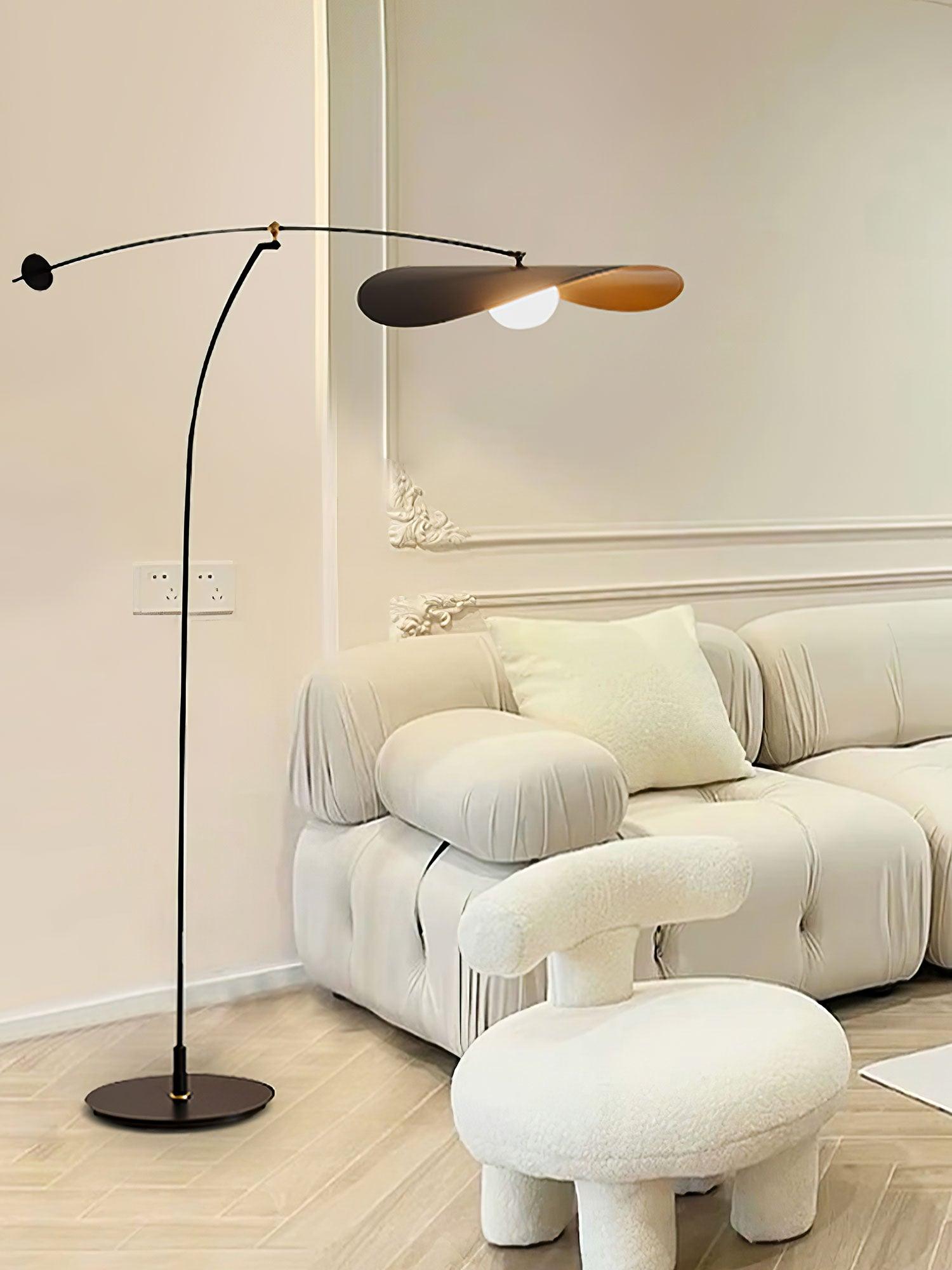 Alonso Modern Metal Torchiere Floor Lamp Minimalist Standing Reading Light