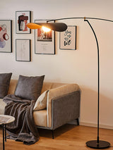 Alonso Modern Metal Torchiere Floor Lamp Minimalist Standing Reading Light