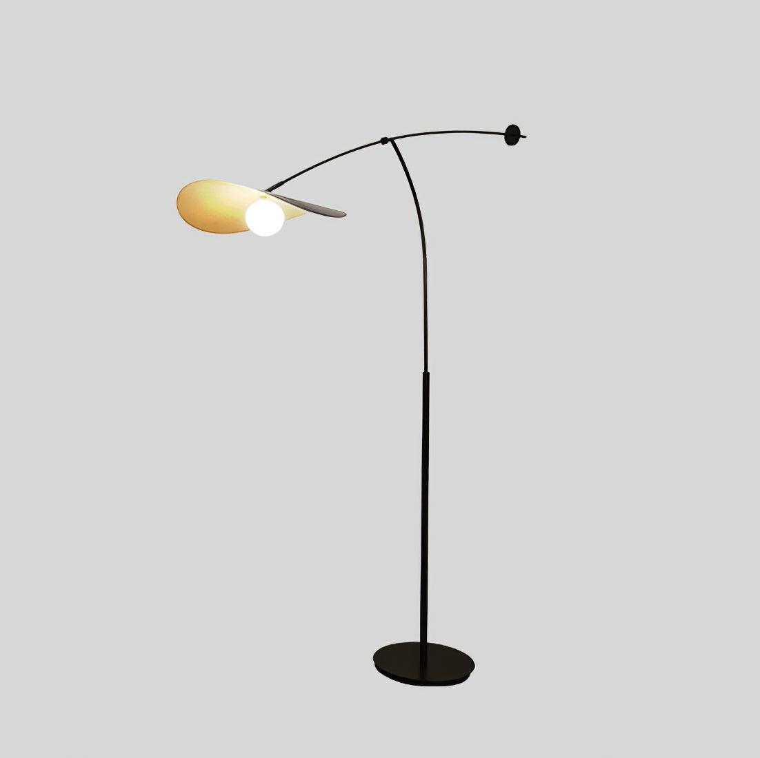 Alonso Modern Metal Torchiere Floor Lamp Minimalist Standing Reading Light