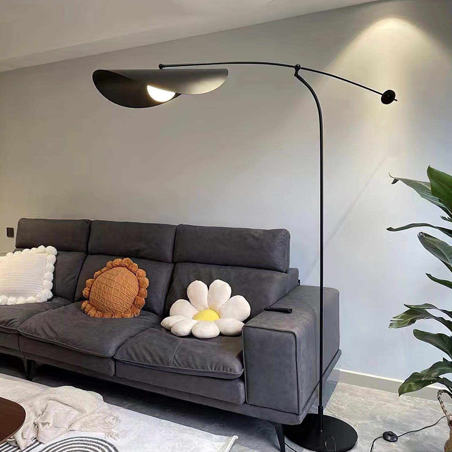 Alonso Modern Metal Torchiere Floor Lamp Minimalist Standing Reading Light