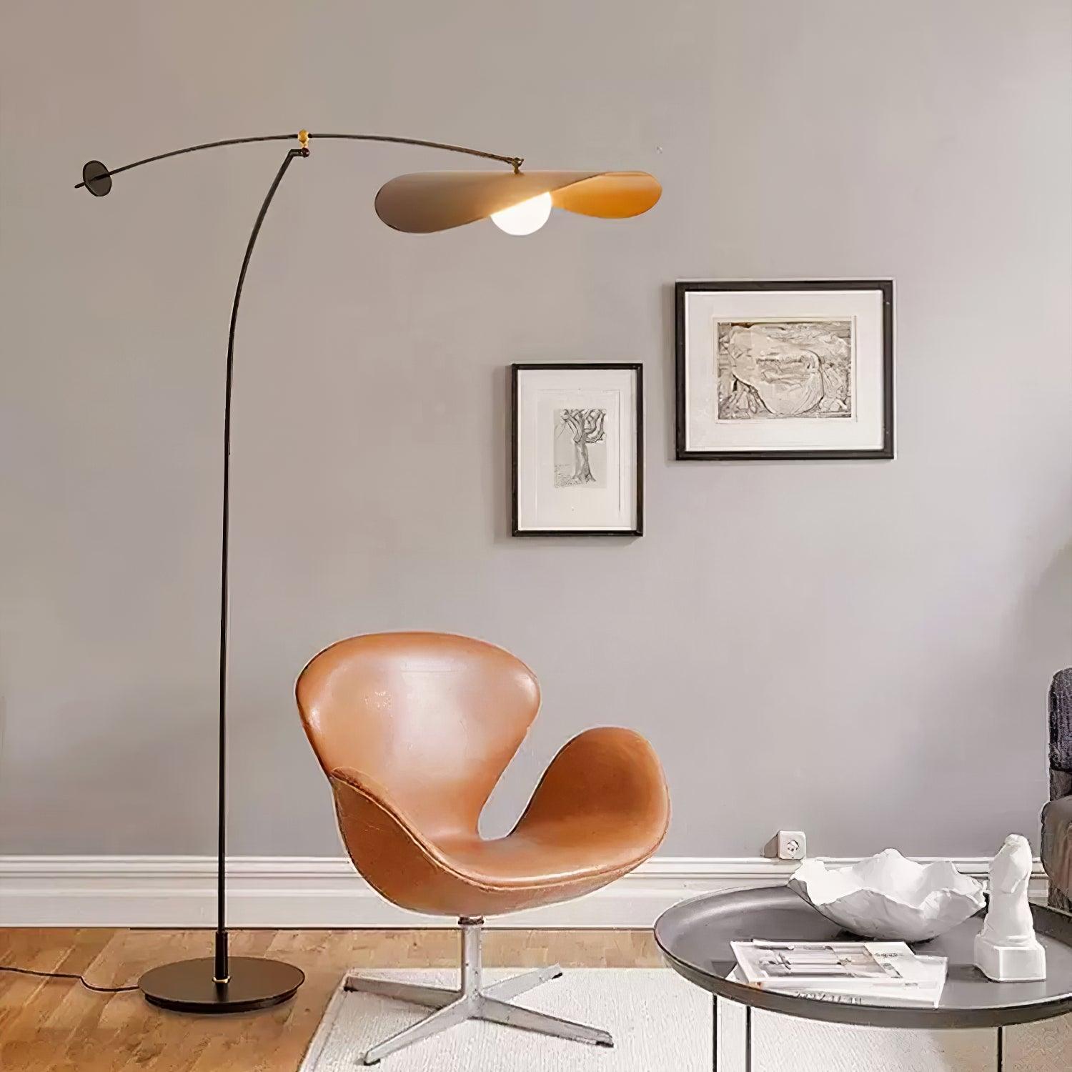 Alonso Modern Metal Torchiere Floor Lamp Minimalist Standing Reading Light
